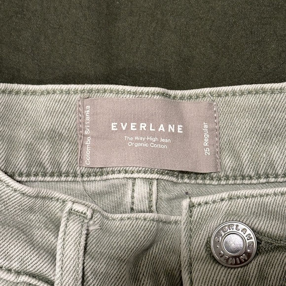 Everlane Way-High Jeans in Aqua Grey - Picture 3 of 6